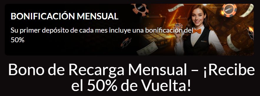 El póster de bonos de recarga